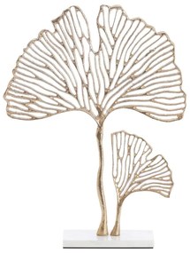 Kovová soška (výška 48 cm) Leaf – Light &amp; Living