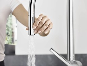 Hansgrohe M54, drezová batéria Talis s výsuvnou spŕškou, sBox, chrómová, HAN-72801000