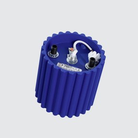 Stropné svietidlo Aura, 1x modré hliníkové tienidlo, (10 cm)