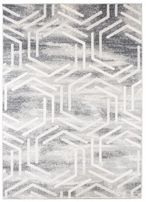 Svetlý dizajnový koberec s geometrickým vzorom Šírka: 80 cm | Dĺžka: 150 cm