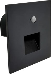 Brilagi LED schodiskové svietidlo so senzorom JACK LED/3W/230V 3000/4000/6500K čierna