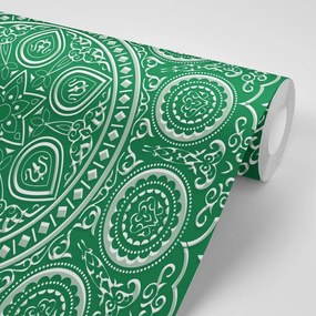 Samolepiaca tapeta jemná etnická Mandala v zelenom prevedení - 150x100