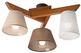 Lamkur Prisadený luster ANTONIO 3xE14/40W/230V LM-3.128/rustik