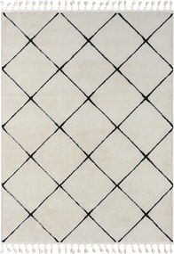 My Flair, Kusový koberec Moroccan Vision weiß, 100x200, čiernobiela, obývacia izba