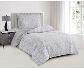 Sivé obliečky na jednolôžko zo žakára 140x200 cm Florida – My House