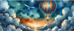 Obraz - Lietať nočnou oblohou (120x50 cm)