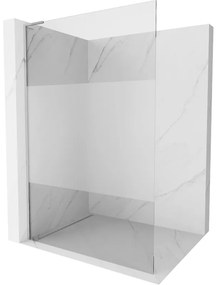 Mexen Kioto L, sprchová zástena Walk-In 80 x 200 cm, 8mm číre sklo-námraza, chrómový profil, 800-080-103-01-35