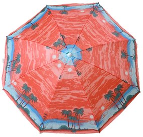 Slnečník PALM BEACH 180 cm, červený