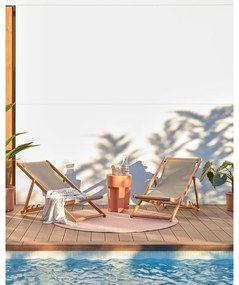 Ružový okrúhly vnútorný a vonkajší koberec z recyklovaných vlákien ø 150 cm Rodhe – Kave Home