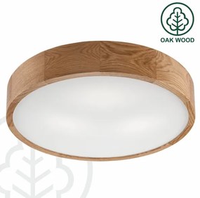 Stropné svietidlo OAK 3xE27/60W/230V dub, pr. 47,5 cm