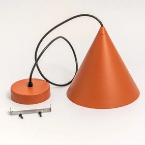 Závesné svietidlo na kábli ETNA II 1xE27/15W/230V pr. 25 cm oranžové