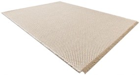Koberec JUTE 3731 so strapcami, krémový / béžový