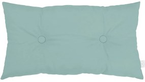 Cotton &amp; Sweets Obdĺžnikový vankúš s gombíkmi zelená 35×60 cm