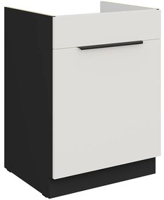 Kuchynská skrinka Aria-Wh/Bl Anti Fingerprint 60zl 1s Bb