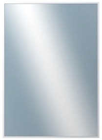 DANTIK - Zrkadlo v rámu, rozmer s rámom 50x70 cm z lišty Hliník biela (7003027)