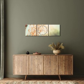 Obraz - Lúčne rastliny (s hodinami) (90x30 cm)