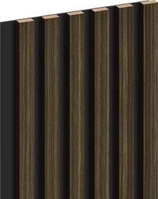 Mexen Lam-B, akustické stenové lamely 275 × 30 cm, HDF doska 4 mm, technická dyha, eben kráľovský, S100-275307-3015-020