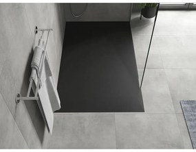Mexen Hugo, SMC obdĺžniková sprchová vanička 160 x 90 cm, čierna matná, 42709016