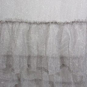 Dekorstudio Záclona s volánmi RAJA 140x270cm sivá