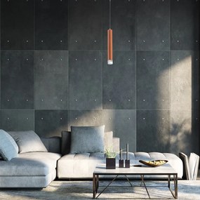 Závesné svietidlo Copper, 1x medené kovové tienidlo, c