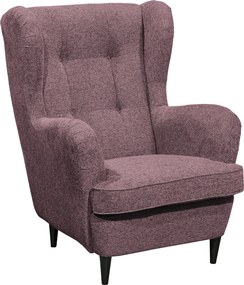 XXXLutz KRESLO UŠIAK, textil, kompozitné drevo, baklažánová MID.YOU - Online Only obývacie izby - 002220035002