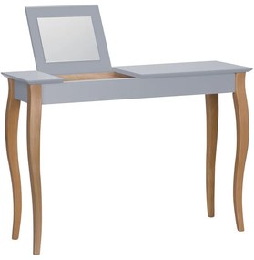 Sivý toaletný stolík so zrkadlom Ragaba Dressing Table, dĺžka 105 cm