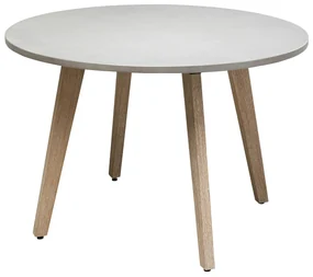 Mahalo stôl bielo-hnedý  Ø110 cm