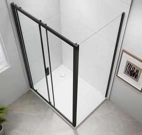 Polysan Polysan, EASY BLACK obdĺžniková sprchová zástena 1000x900mm L/P varianta, EL1015B-03