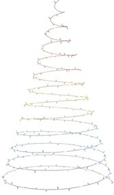 LED RGBW Vonkajšia vianočná reťaz ESSENTIALS 250xLED 2x10m 2700-6500K Wi-Fi IP44