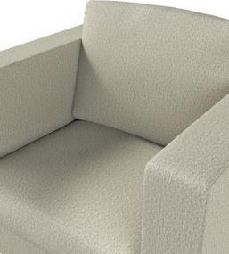 Poťah na kreslo Karlanda, krátky farba produktu béžová látka zapletaná
