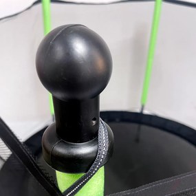 Detská záhradná trampolínová sieť 140 cm zelená