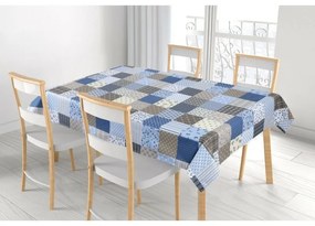 Bellatex Obrus Adéla Patchwork modrá, 100 x 100 cm, 100 x 100 cm