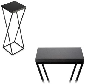 STOJAN NA KVETINÁČ LOFT6 70X24X24 CM ČIERNA