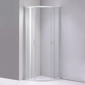 BPS-koupelny Štvrťkruhový sprchový kút HYD-RK94B 90x90 cm biela/transparent + vanička HYD-RSV-ST01B biela