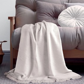 BAVLNENÁ DEKA COTTON CLOUD 150X200 CM BIELA