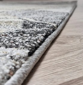 HU Béžovo-sivý koberec Villa 869 s listovým vzorom Rozmer: 60x100 cm