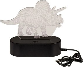 Detská lampička 3D TRICERATOPS