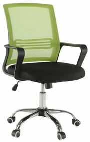 Kondela Kancelárska stolička, APOLO, sieťovina zelená/látka čierna