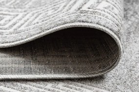 Koberec MATEO 8033/644 grécky, ramka - štrukturálny sivý