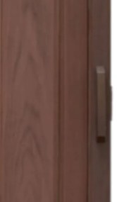 Skladacie dvere 004 01 hnedé 80 cm