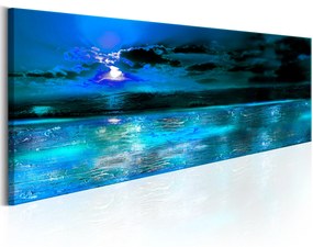 Artgeist Obraz - Sapphire Ocean Veľkosť: 120x40, Verzia: Na talianskom plátne