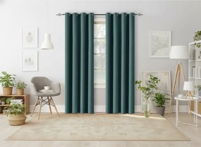 Modrozelený záves OXFORD 140x250 cm Zavesenie: Riasiaca páska