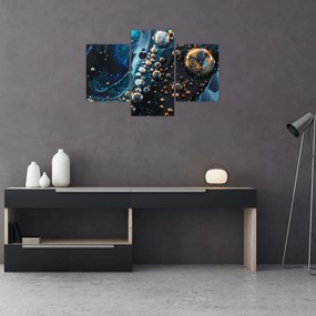 Obraz - Atramentové kvapky (90x60 cm)