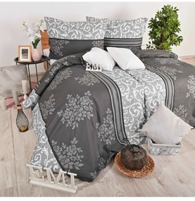 Obliečky bavlnené Natura sivé EMI, Štandardný set jednolôžko obsahuje 1x 140x200 + 1x 70x90