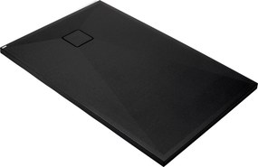 Deante Obdĺžniková sprchová vanička Correo 120x80 cm, granit, čierna - KQR N44B