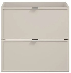 Závěsná skříňka Bella Cashmere s deskou 60 cm kašmírová