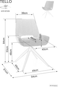 SI Stolička Tello Bjorn svetlo béžová