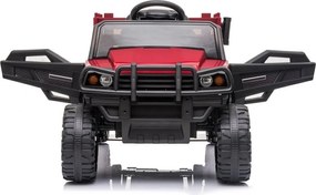 LEAN CARS Batériové autíčko BDM0926 LED MP3 diaľkové červené