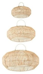 Tienidlá, podstavce J-line  S/3 ABAT-JOUR ROTIN NATUREL (78.5x78.5x39cm)