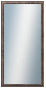 DANTIK - Zrkadlo v rámu, rozmer s rámom 50x100 cm z lišty TRITON meď antik (2141)